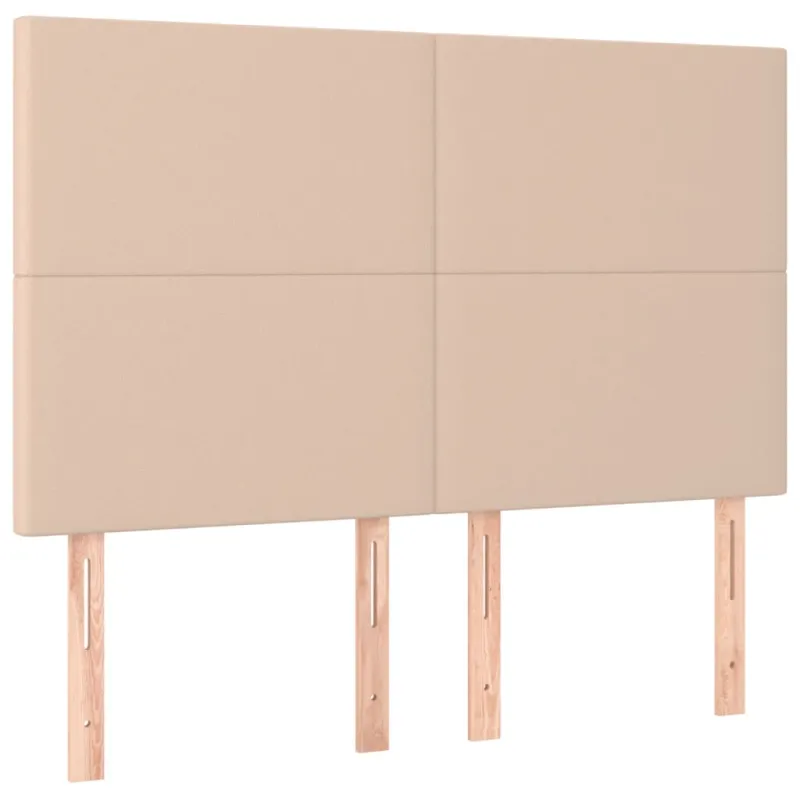 Lovos rėmas su galvūgaliu, kapučino, 140x200cm, dirbtinė oda