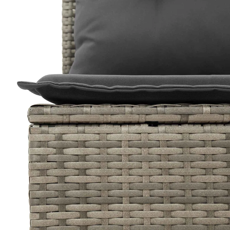 Sodo Sofų Rinkinys su pagalve 14 pcs Pilka