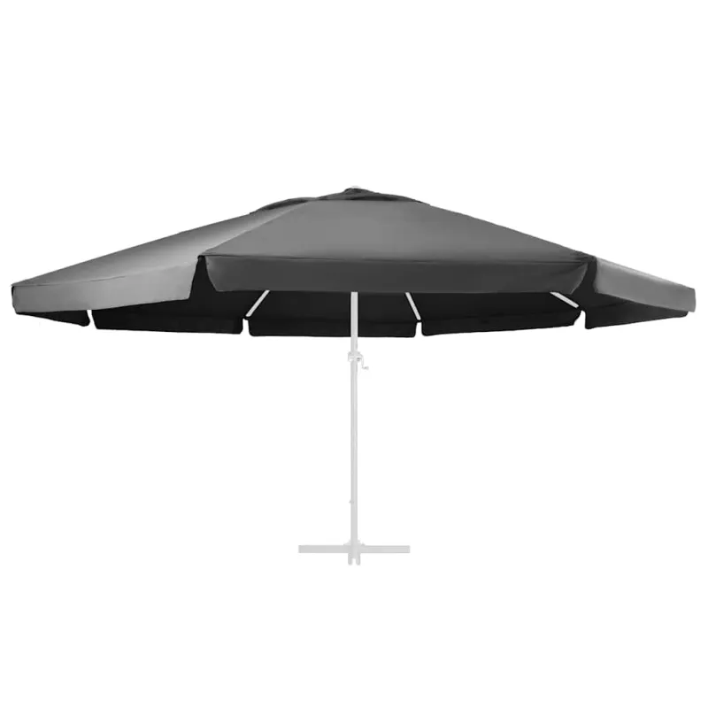 Pakaitinis audinys lauko skėčiui nuo saulės, antracito, 610cm