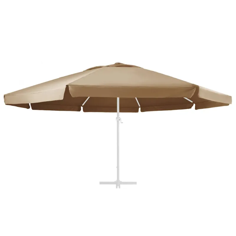 Pakaitinis audinys lauko skėčiui nuo saulės, taupe, 610cm