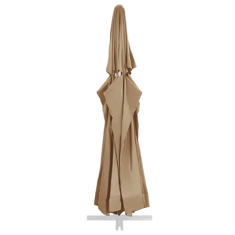 Pakaitinis audinys lauko skėčiui nuo saulės, taupe, 610cm