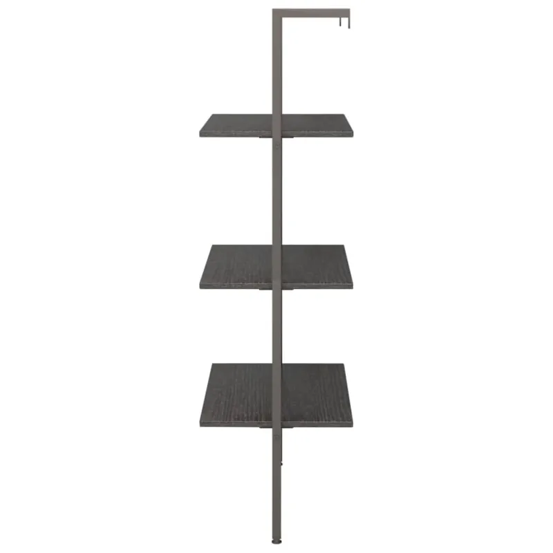 Atremiama lentyna, 3 pakopų, juodos spalvos, 64x35x120,5cm