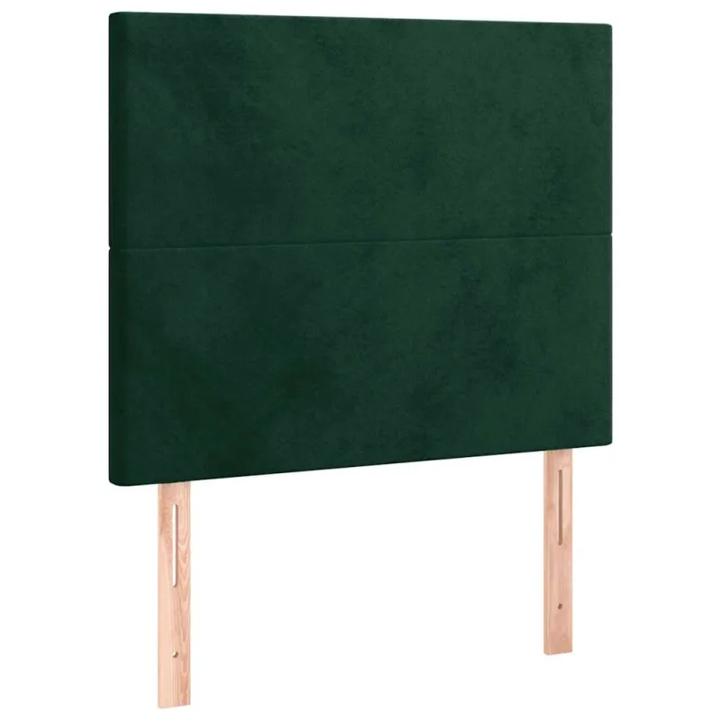 Lovos rėmas be čiužinio tamsiai žalias 90x200 cm aksomas