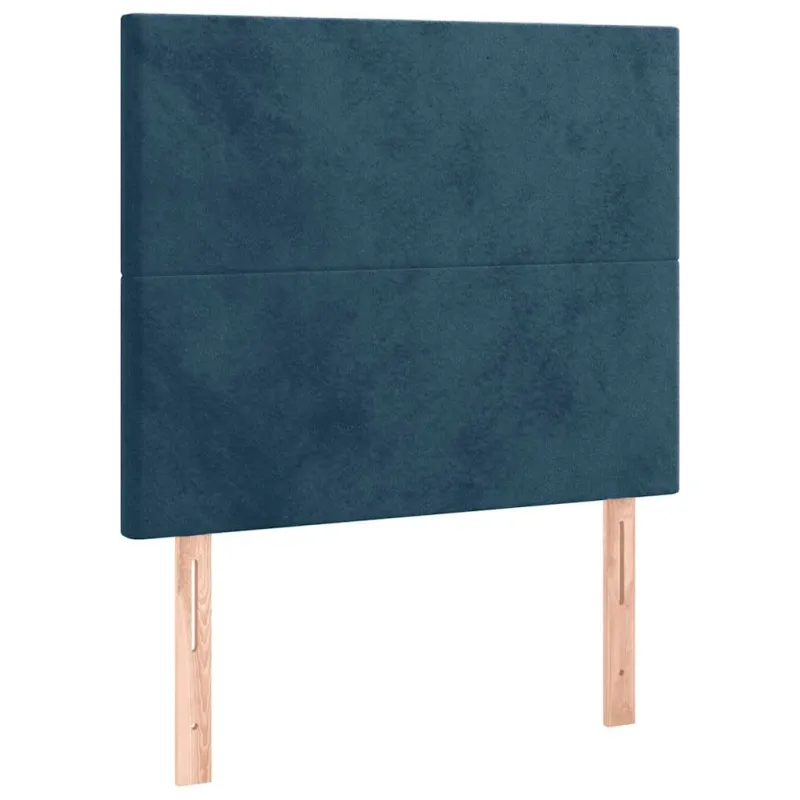 Lovos rėmas be čiužinio tamsiai mėlynas 90x200 cm aksomas