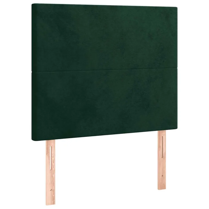 Lovos rėmas be čiužinio tamsiai žalias 100x200 cm aksomas