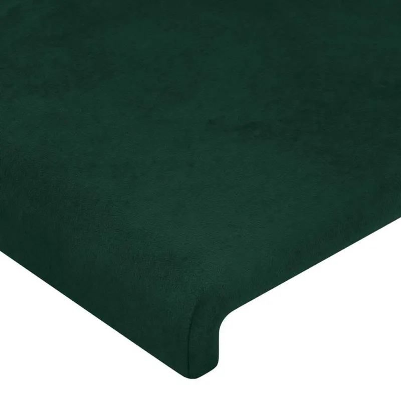 Lovos rėmas be čiužinio tamsiai žalias 100x200 cm aksomas