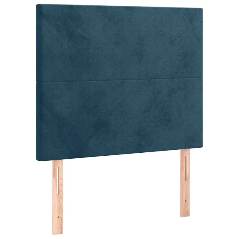 Lovos rėmas be čiužinio tamsiai mėlynas 100x200 cm aksomas