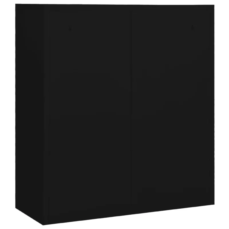 Biuro spintelė, juodos spalvos, 90x40x102cm, plienas