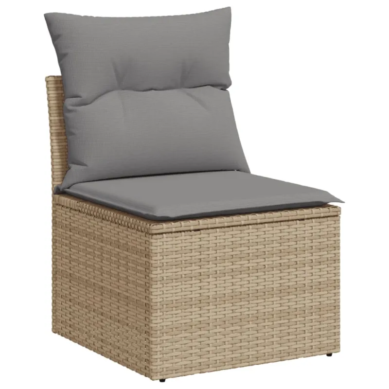 Sofakokonaisuus tyynyine, 10 osaa, hiekka, polyrataani