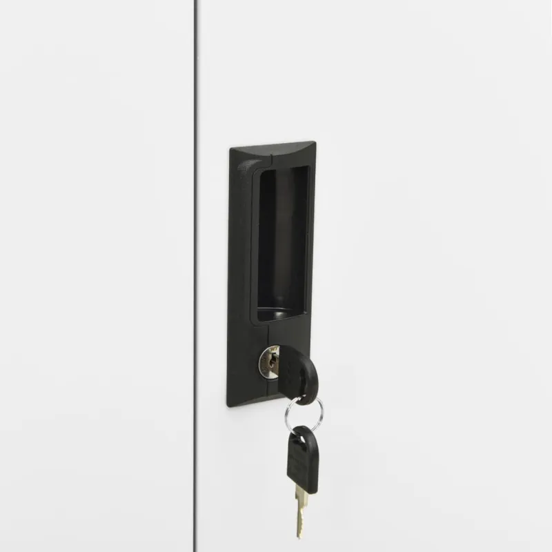 Biuro spintelė, baltos spalvos, 90x40x102cm, plienas
