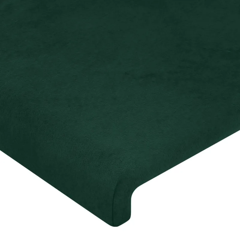 Lovos rėmas be čiužinio tamsiai žalias 200x200 cm aksomas