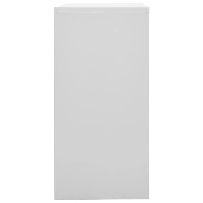 Persirengimo spintelė, pilka ir raudona, 90x45x92,5cm, plienas