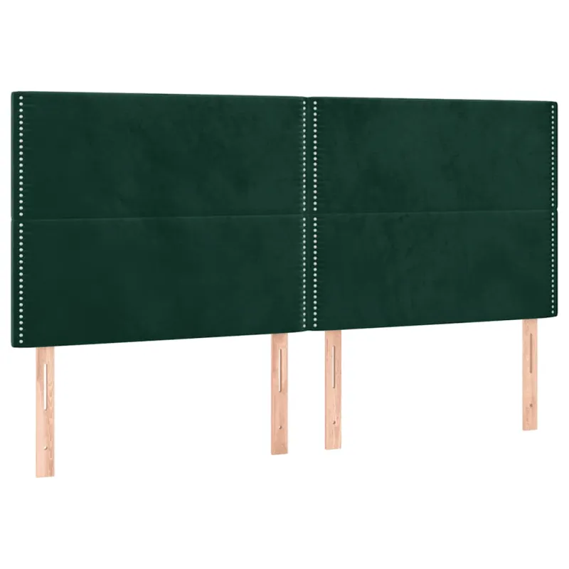 Lovos rėmas be čiužinio tamsiai žalias 200x200 cm aksomas