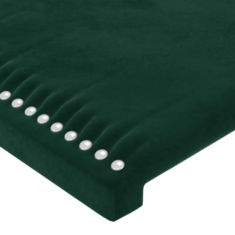 Lovos rėmas be čiužinio tamsiai žalias 200x200 cm aksomas