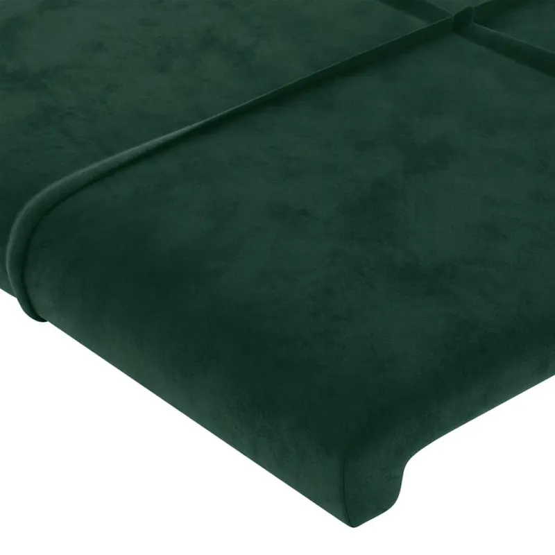 Lovos rėmas be čiužinio tamsiai žalias 140x190 cm aksomas