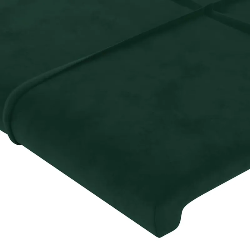 Lovos rėmas be čiužinio tamsiai žalias 200x200 cm aksomas