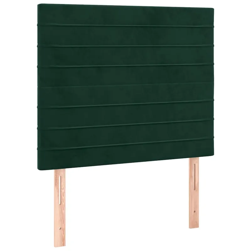 Lovos rėmas be čiužinio tamsiai žalias 90x200 cm aksomas