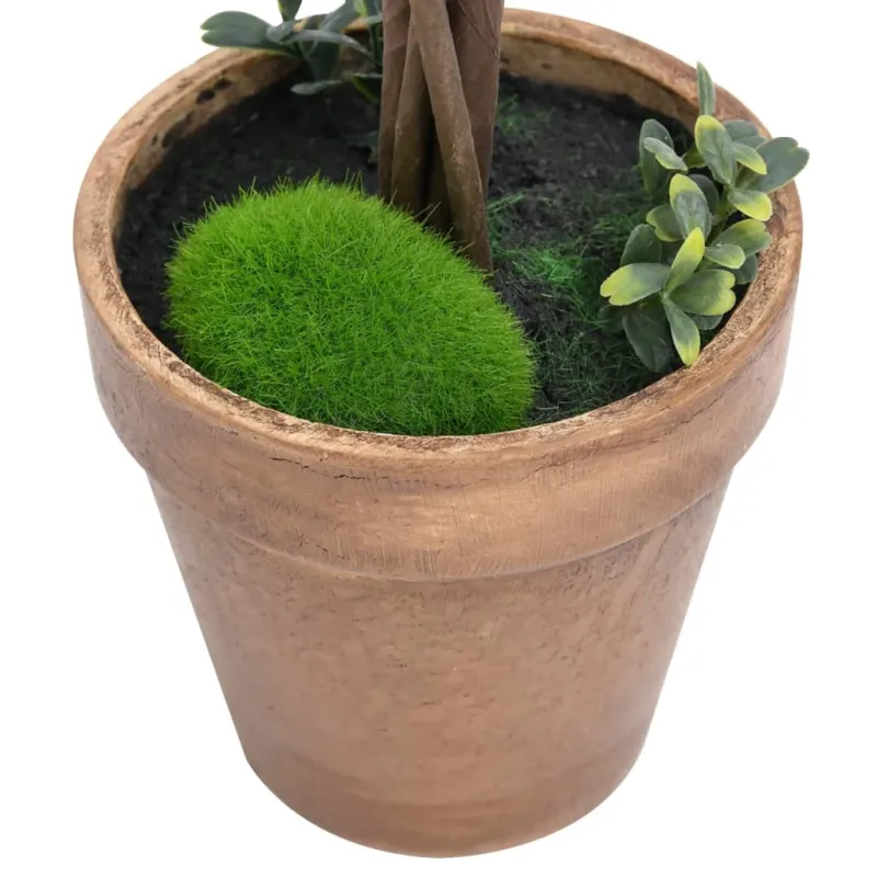 Dirbtiniai buksmedžiai vazonuose, 2vnt., žali, 33cm
