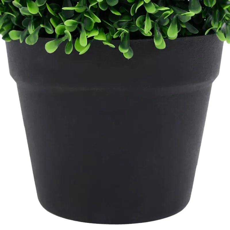 Dirbtiniai buksmedžiai vazonuose, 2vnt., žali, 37cm
