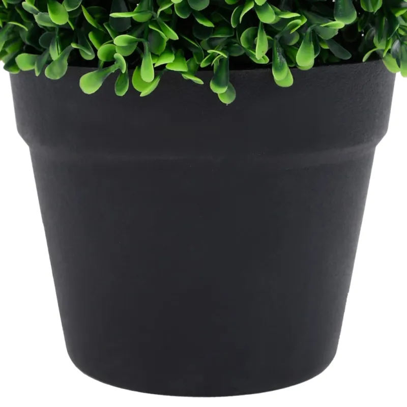 Dirbtiniai buksmedžiai vazonuose, 2vnt., žali, 27cm