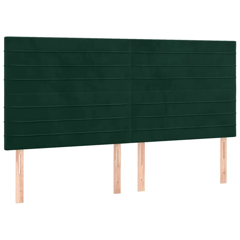 Lovos rėmas be čiužinio tamsiai žalias 200x200 cm aksomas