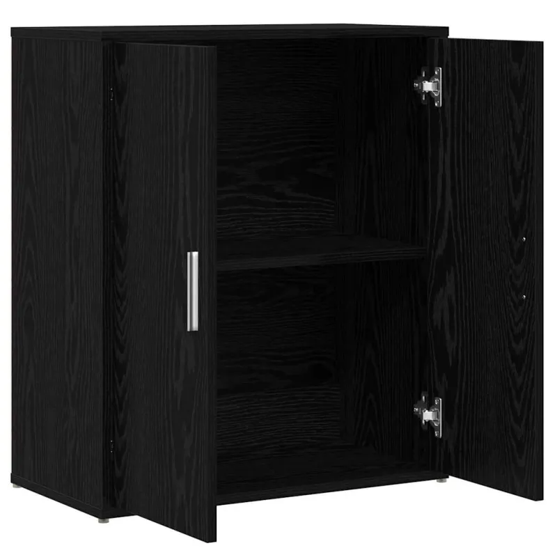 Kabalas 2 pcs Juodas ąžuolas 60 x 31 x 70 cm Apdirbta mediena