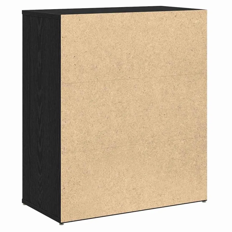 Kabalas 2 pcs Juodas ąžuolas 60 x 31 x 70 cm Apdirbta mediena