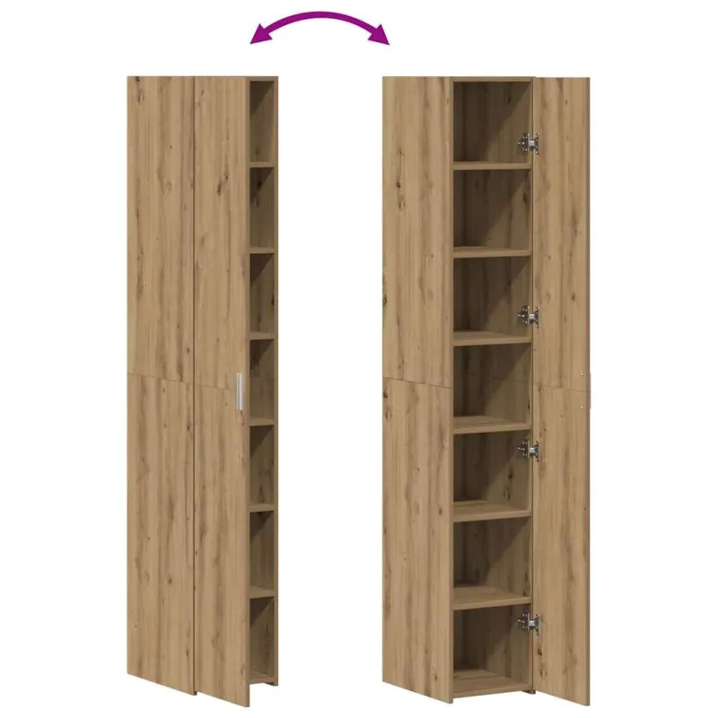 Aukštas spintelė 2 pcs Amatininkų ąžuolas 30 x 42,5 x 185 cm