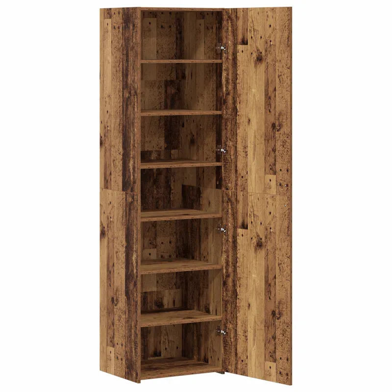 Aukštas spintelė 2 pcs Senas medis 50 x 42,5 x 185 cm