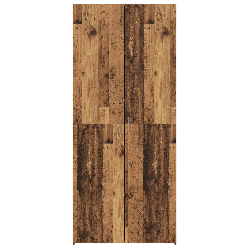 Aukštas spintelė 2 pcs Senas medis 80 x 42 x 185 cm