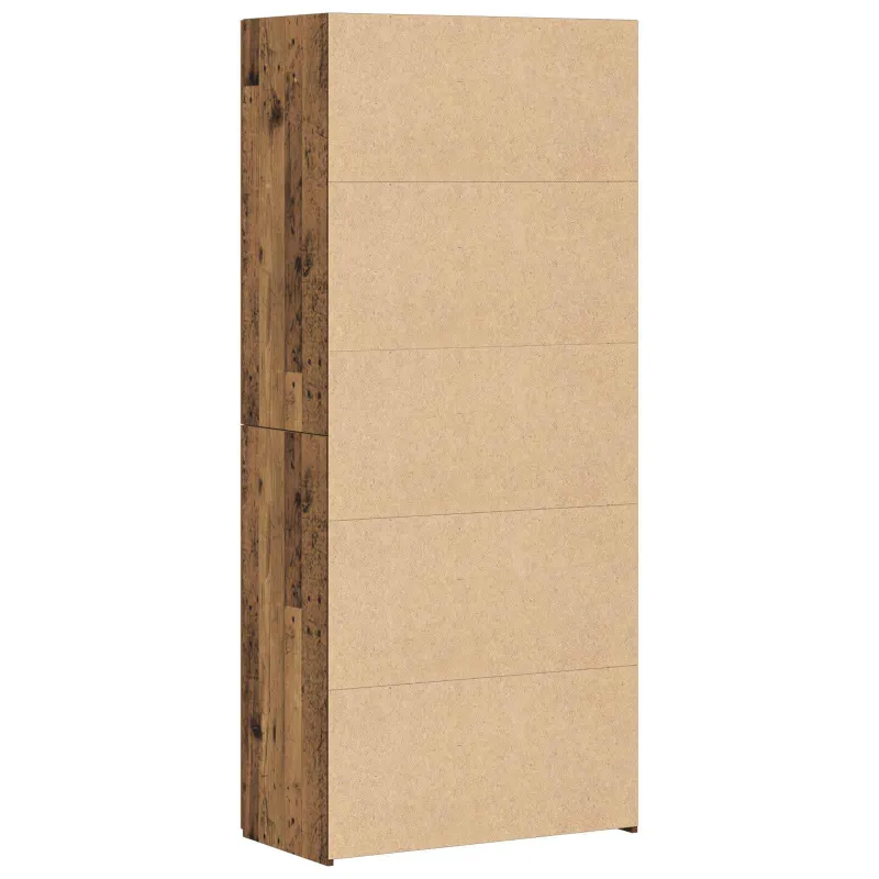 Aukštas spintelė 2 pcs Senas medis 80 x 42 x 185 cm
