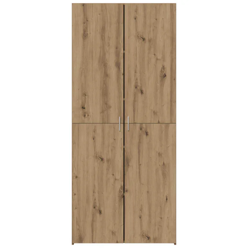 Aukštas spintelė 2 pcs Amatininkų ąžuolas 80 x 42 x 185 cm