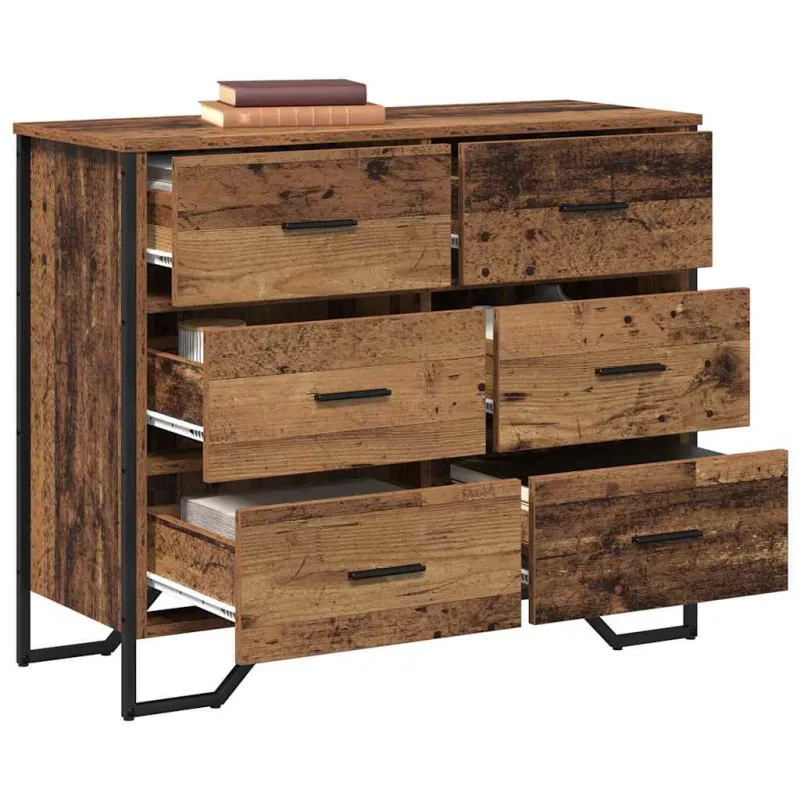 Ištraukalas spinta 2 pcs Senas medis 91 x 35,5 x 74,5 cm