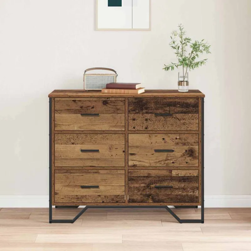 Ištraukalas spinta 2 pcs Senas medis 91 x 35,5 x 74,5 cm