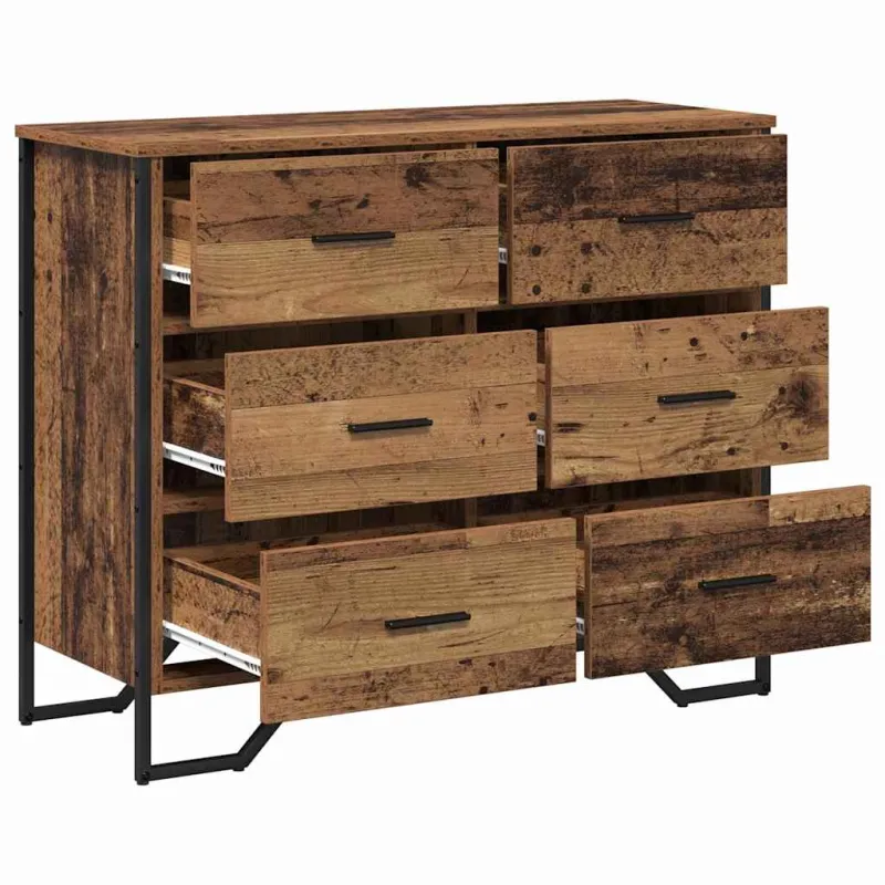 Ištraukalas spinta 2 pcs Senas medis 91 x 35,5 x 74,5 cm