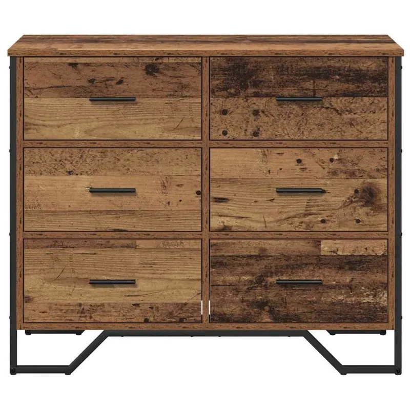 Ištraukalas spinta 2 pcs Senas medis 91 x 35,5 x 74,5 cm