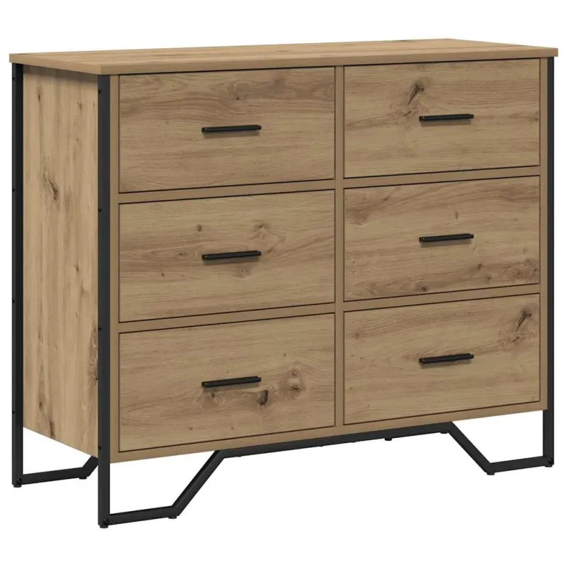 Ištraukalas spinta 2 pcs Amatininkų ąžuolas 91 x 35,5 x 74,5 cm
