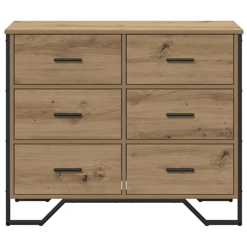 Ištraukalas spinta 2 pcs Amatininkų ąžuolas 91 x 35,5 x 74,5 cm