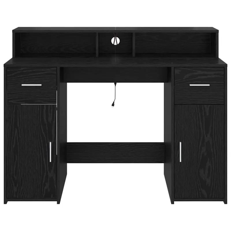 Stalas juoda ąžuolo 120 x 55 x 91 cm Apdirbta mediena