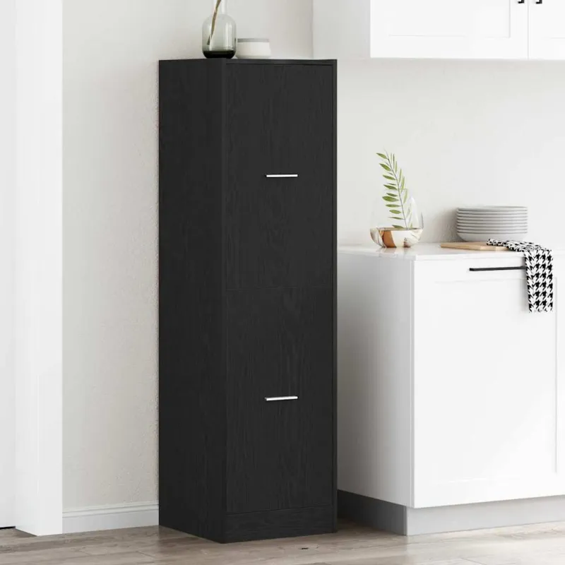 Vaistinės kabinetas juoda ąžuolo 40 x 41 x 144.5 cm