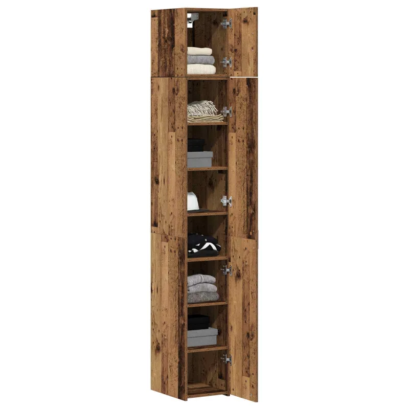 Oppbevaringsskap 2 pcs Sendintos medienos 30 x 42,5 x 225 cm