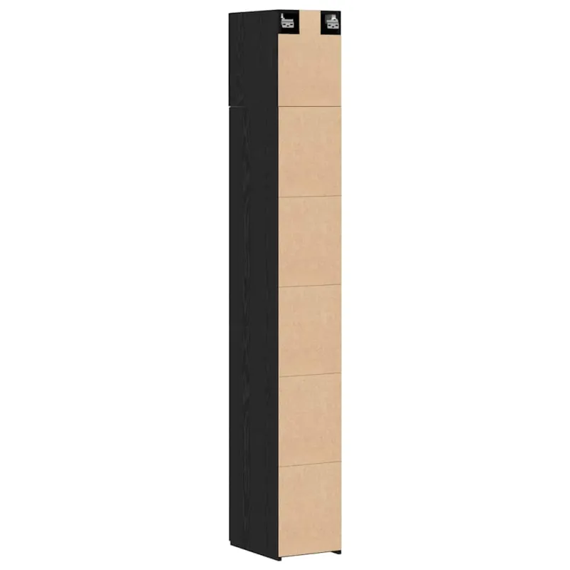 Oppbevaringsskap 2 pcs Juodojo ąžuolo 30 x 42,5 x 225 cm