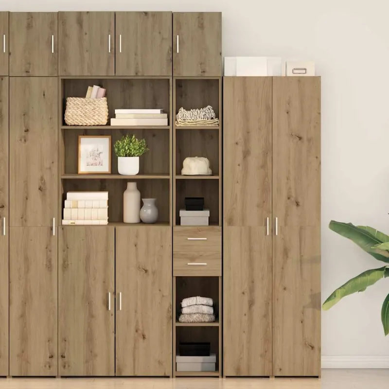 Oppbevaringsskap 2 pcs Amatininkų ąžuolas 30 x 42,5 x 225 cm