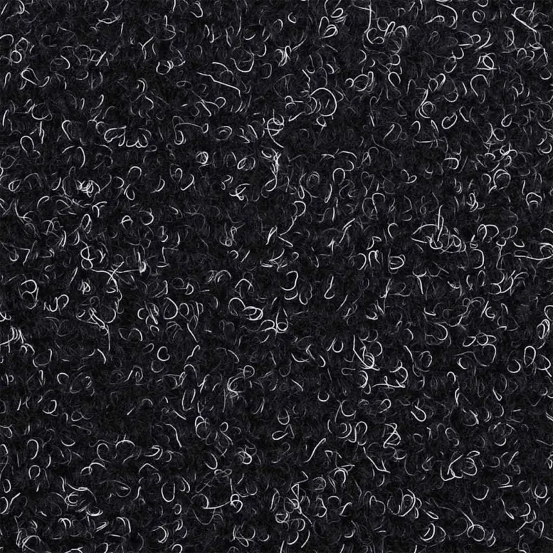 Laiptų kilimėliai, lipnūs, 20 vnt., juodi, pusapvaliai, 56x17x3 cm
