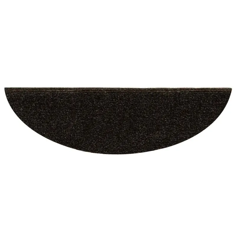 Laiptų kilimėliai, lipnūs, 30 vnt., 56x17x3 cm, tamsiai rudi, pusapvaliai