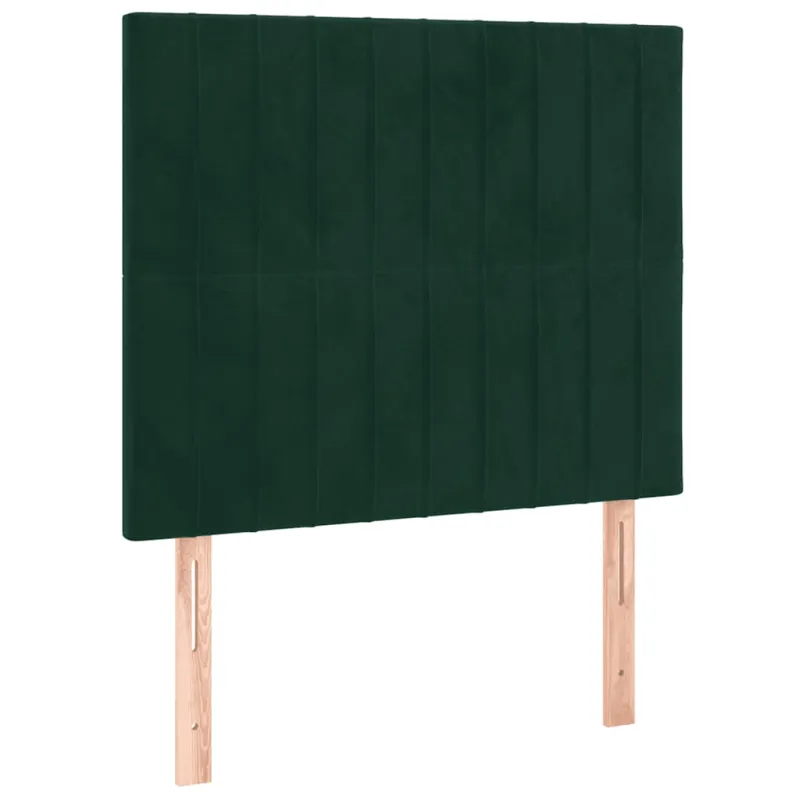Lovos rėmas be čiužinio tamsiai žalias 100x200 cm aksomas