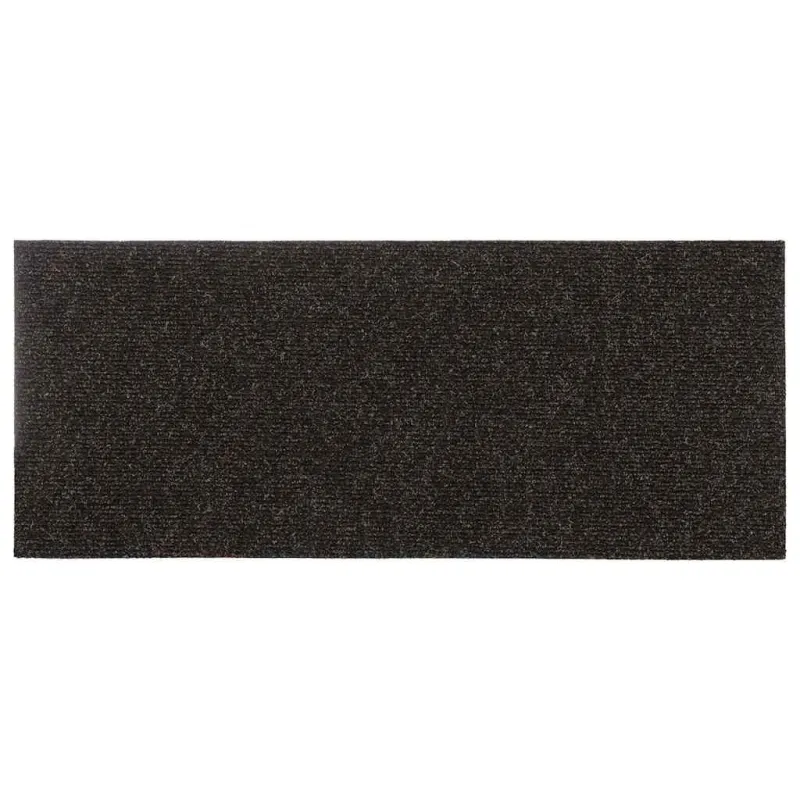 Laiptų kilimėliai, lipnūs, 30 vnt., 60x25 cm, tamsiai rudi, stačiakampiai