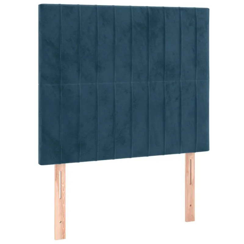 Lovos rėmas be čiužinio tamsiai mėlynas 100x200 cm aksomas