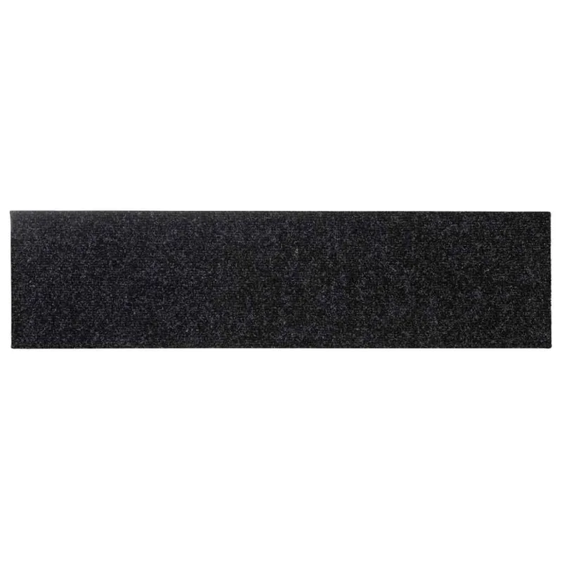 Laiptų kilimėliai, lipnūs, 30 vnt., juodi, stačiakampiai, 76 x 20 cm, lipnūs