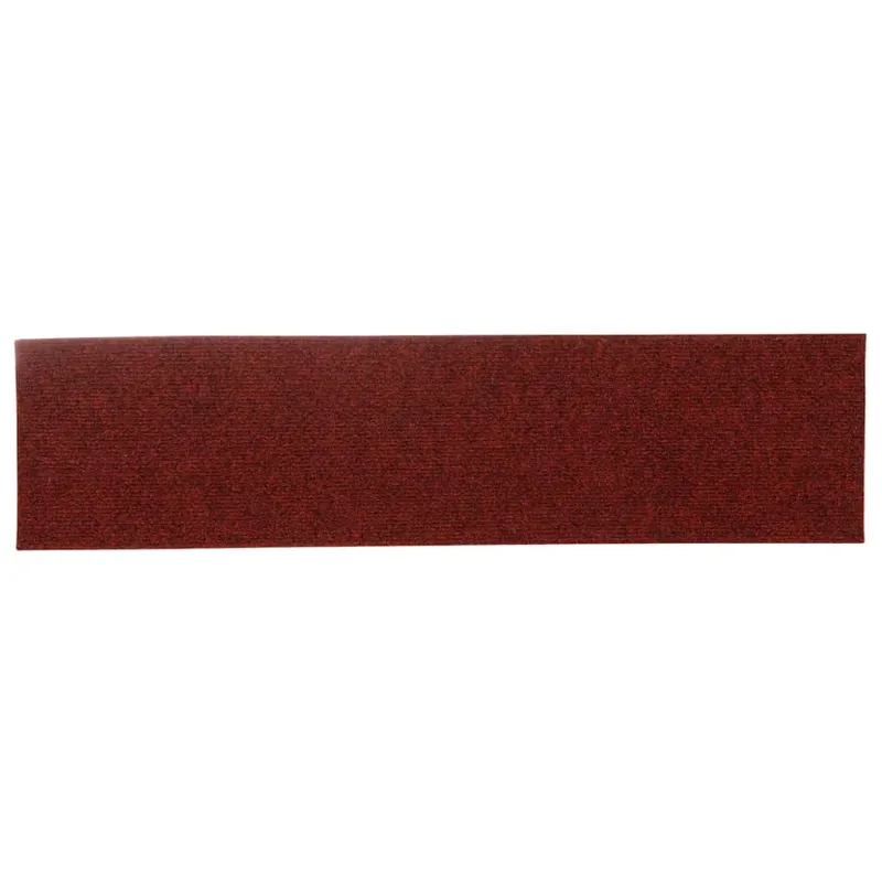 Laiptų kilimėliai, lipnūs, 30 vnt., 76x20 cm, bordo raudoni, stačiakampiai